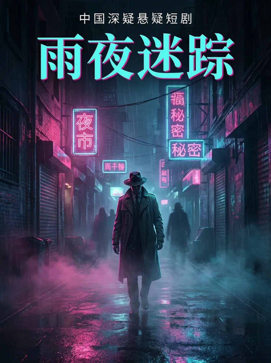 徐若瑄演的魔鬼天使 悬疑追踪短剧 - 雨夜迷踪海报